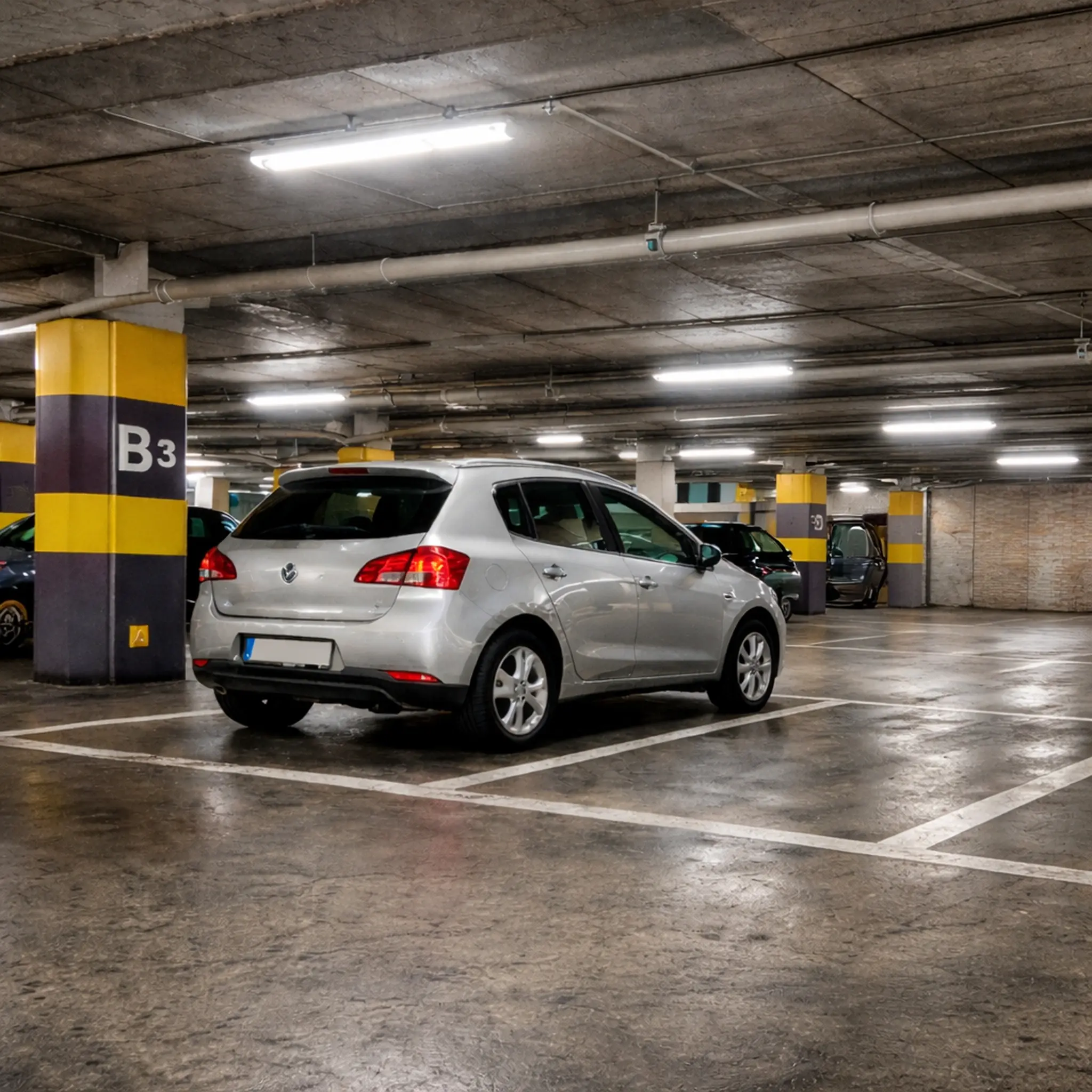 Plaza de parking para calcular el valor de un garaje en Barcelona