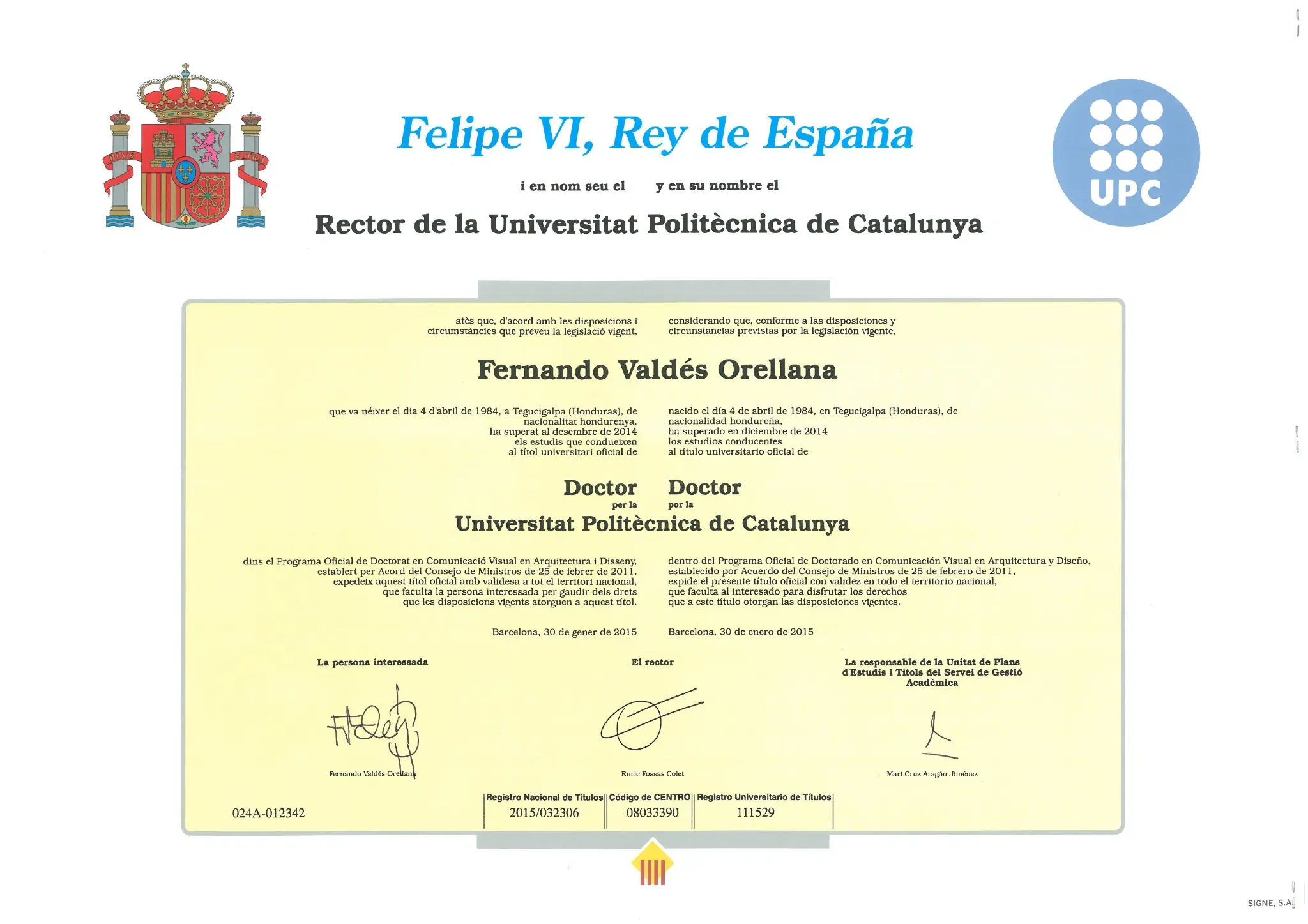 Doctorado en Comunicación Visual en Arquitectura y Diseño UPC