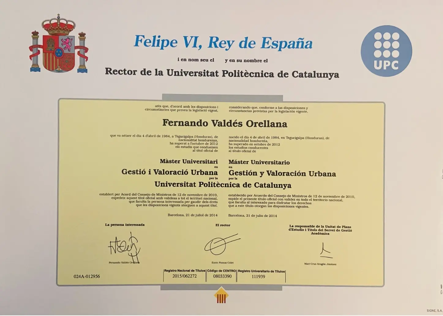 Máster en Gestión y Valoración Urbana UPC