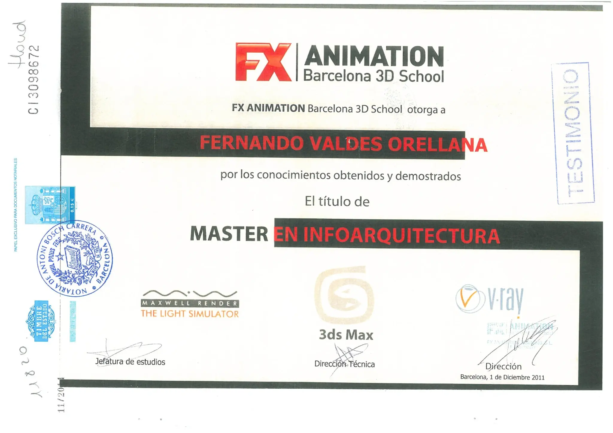 Máster en Infoarquitectura y Renders 3D Barcelona
